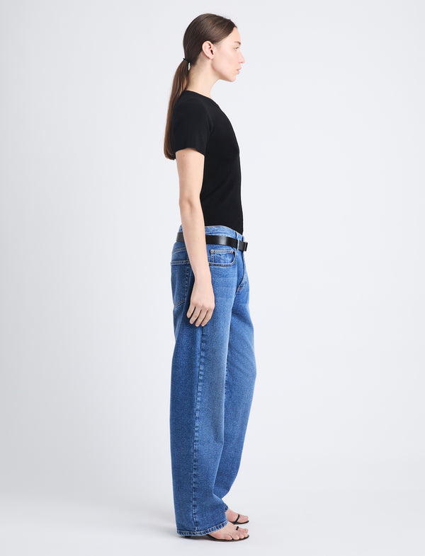 Proenza Schouler Proenza Schouler Sky Top In Matte Viscose Rib - Black