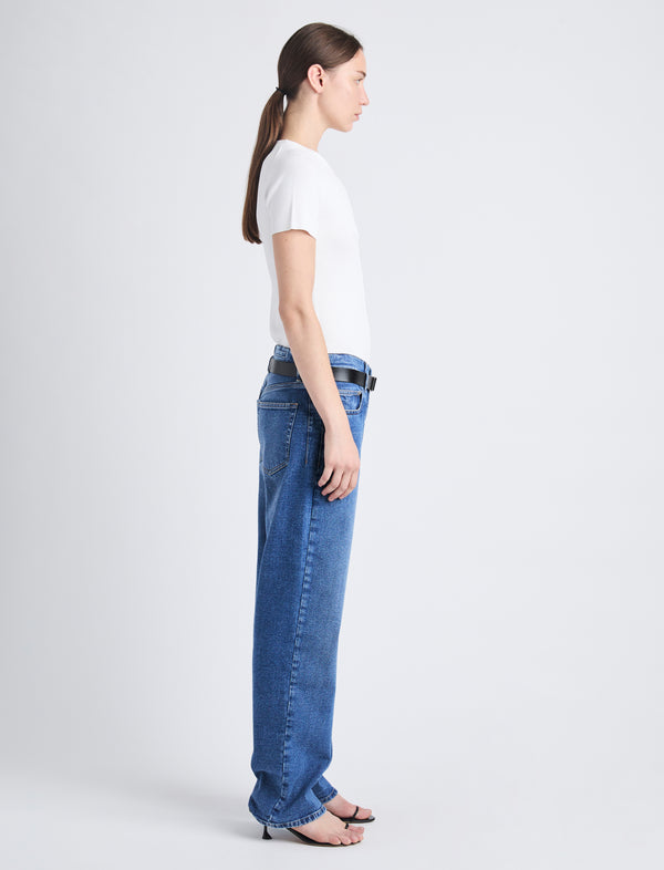 Proenza Schouler Proenza Schouler Sky Top In Matte Viscose Rib - White