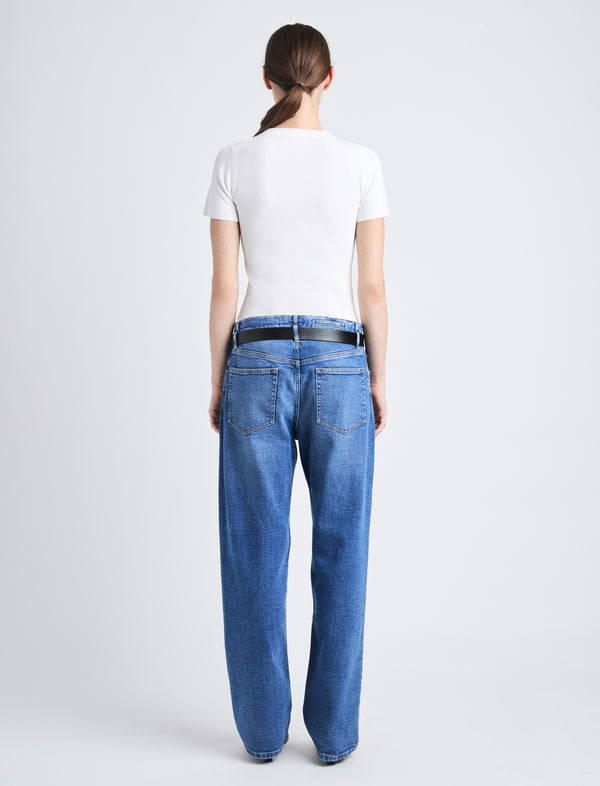 Proenza Schouler Proenza Schouler Sky Top In Matte Viscose Rib - White