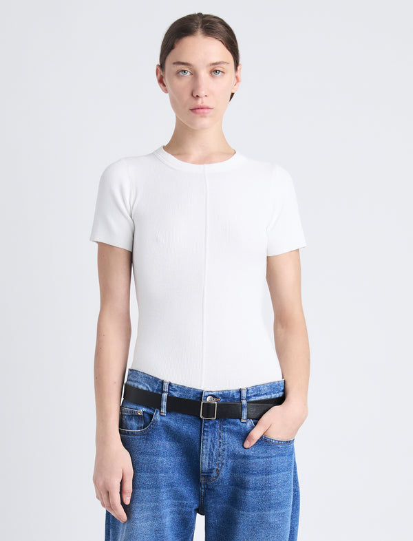 proenza schouler Proenza Schouler Sky Top in Matte Viscose Rib - White