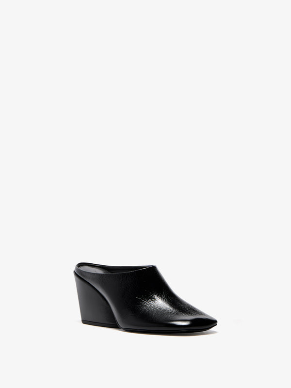 proenza schouler Proenza Schouler Slant Mules in Slick Calf - Black