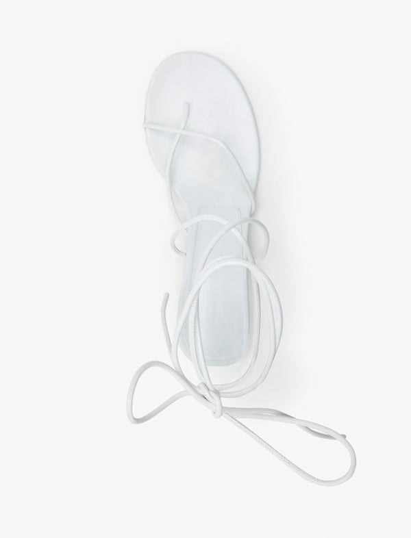 Proenza Schouler Proenza Schouler Slash Tie Sandals In Capretto Leather - White
