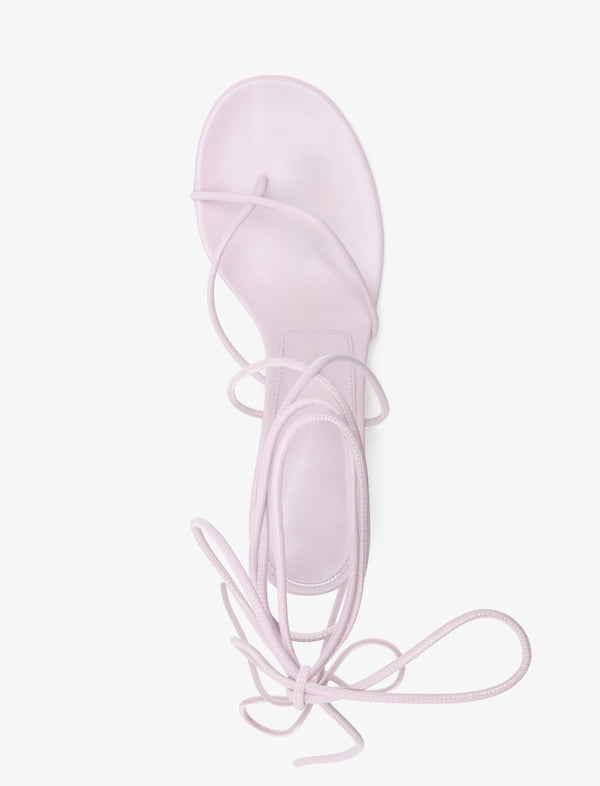 Proenza Schouler Proenza Schouler Slash Tie Sandals In Capretto Leather - Lilac
