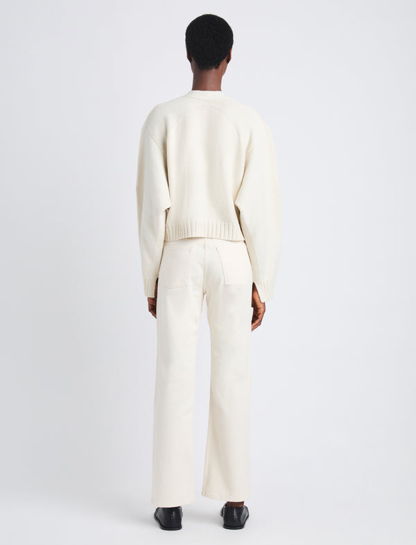Proenza Schouler Proenza Schouler Sofia Cardigan In Eco Cashmere - Ivory