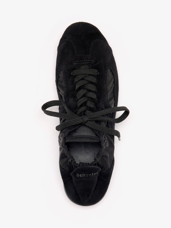 Proenza Schouler Proenza Schouler Soft Track Sneakers In Nylon Calfsuede - Black