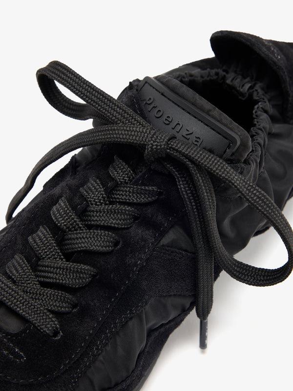 Proenza Schouler Proenza Schouler Soft Track Sneakers In Nylon Calfsuede - Black