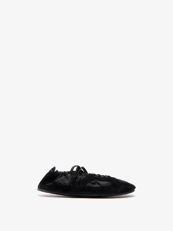 Proenza Schouler Proenza Schouler Soft Track Sneakers In Nylon Calfsuede - Black