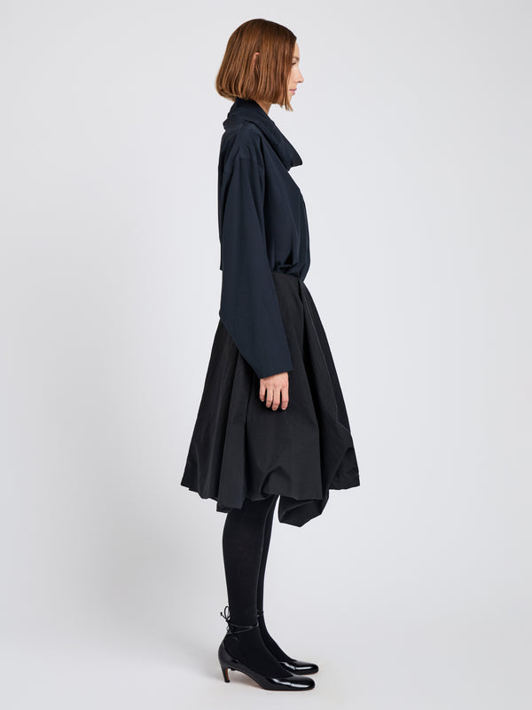 Proenza Schouler Proenza Schouler Solene Top In Silk Viscose - Anthracite