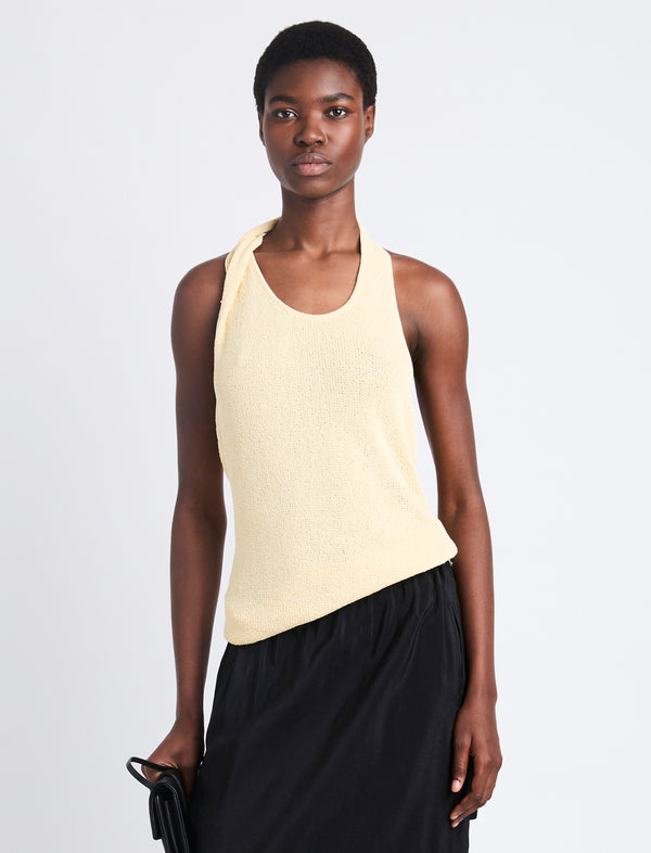 proenza schouler Proenza Schouler Stevie Top in Textured Knit - Yellow
