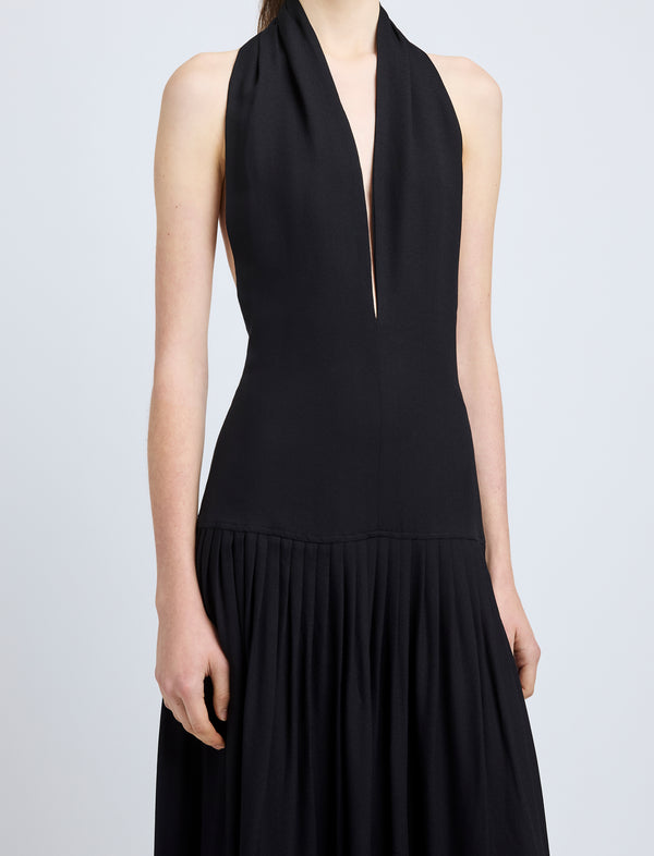 Proenza Schouler Proenza Schouler Tala Dress In Viscose Georgette - Black