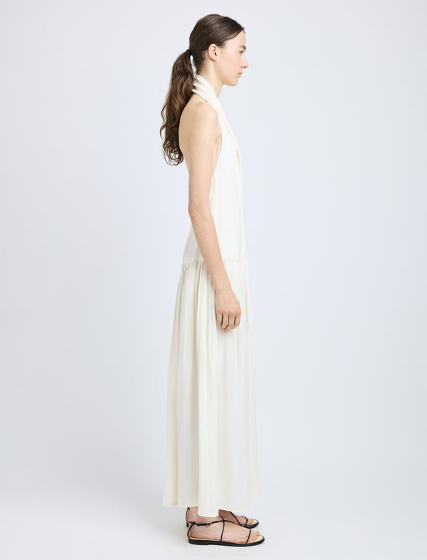 Proenza Schouler Proenza Schouler Tala Dress In Viscose Georgette - Cream