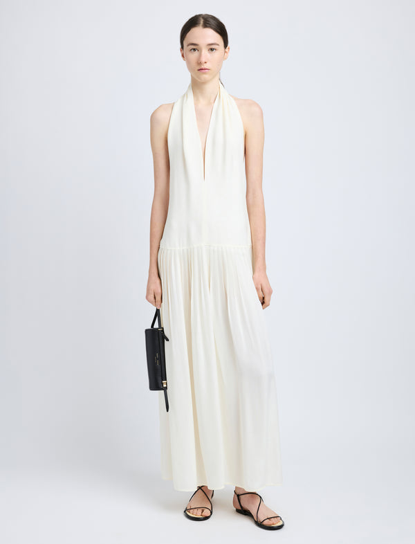 proenza schouler Proenza Schouler Tala Dress in Viscose Georgette - Cream