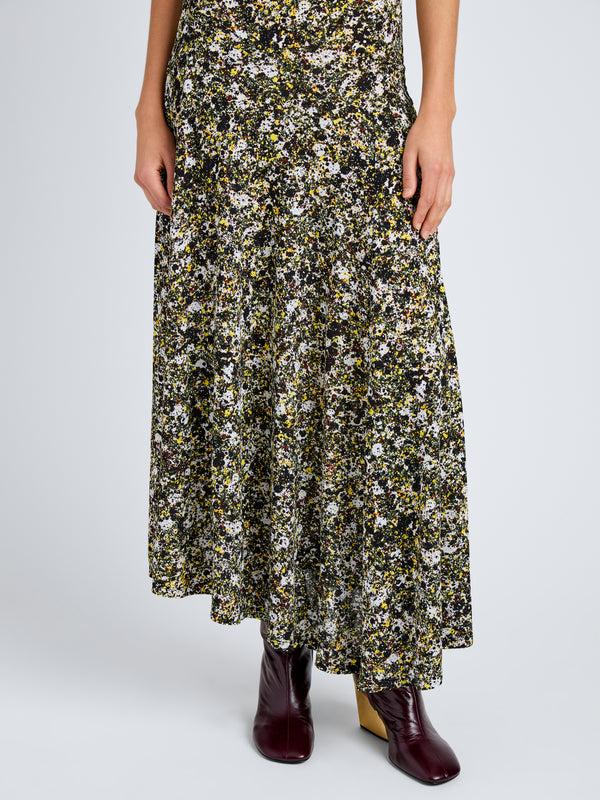 Proenza Schouler Proenza Schouler Tamara Dress In Printed Matte Jersey - Rust Multi