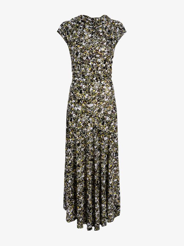 Proenza Schouler Proenza Schouler Tamara Dress In Printed Matte Jersey - Rust Multi