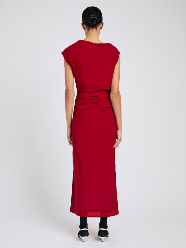 Proenza Schouler Proenza Schouler Tasa Dress In Silk Viscose - Scarlet