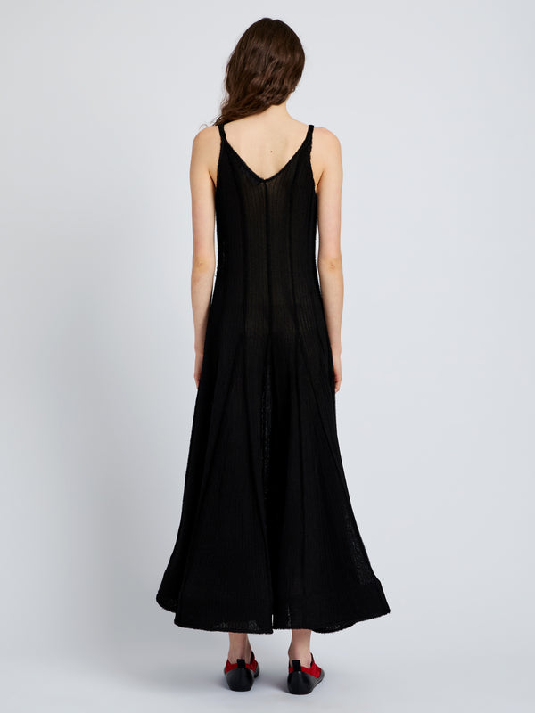 Proenza Schouler Proenza Schouler Tavia Dress In Viscose Fringe Knit - Black