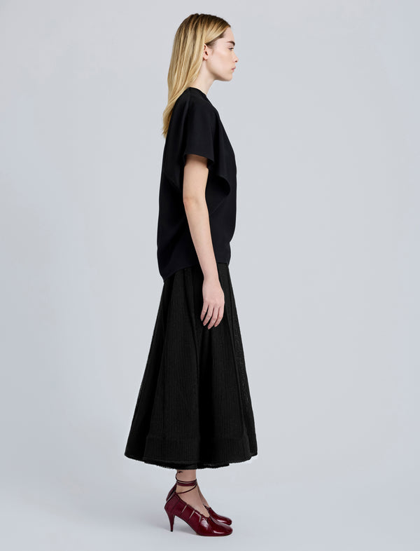 Proenza Schouler Proenza Schouler Tavia Skirt In Viscose Fringe Knit - Black