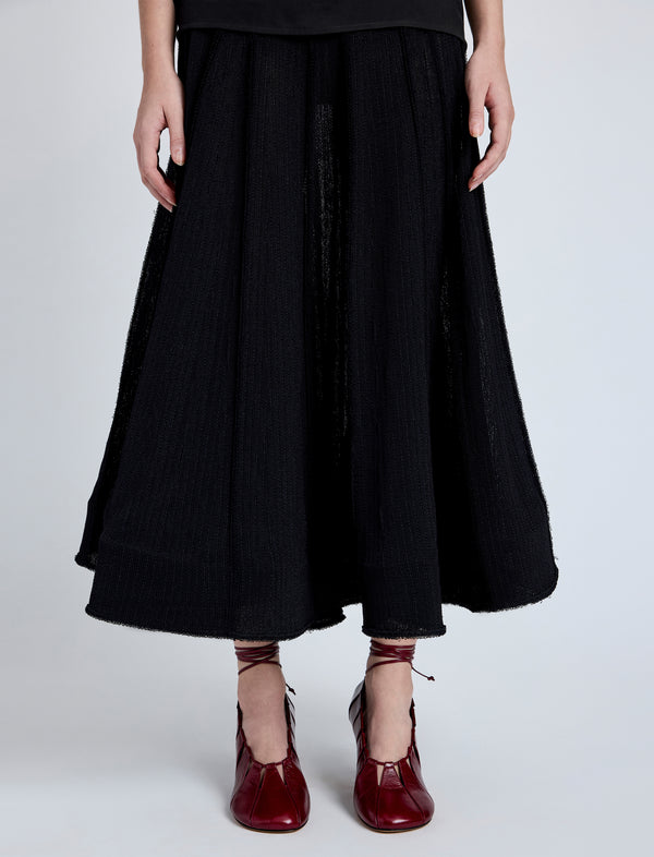 Proenza Schouler Proenza Schouler Tavia Skirt In Viscose Fringe Knit - Black