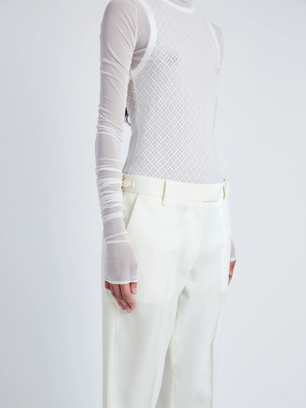 Proenza Schouler Proenza Schouler Teddy Pant In Wool Twill Suiting - Wax