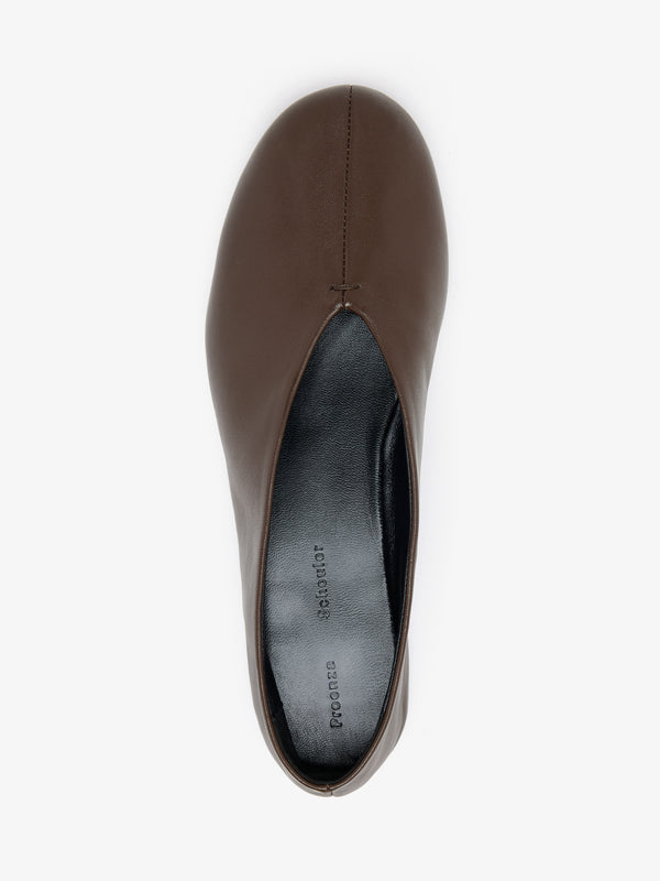 Proenza Schouler Proenza Schouler Tee Ballet Flats In Nappa - Mahogany