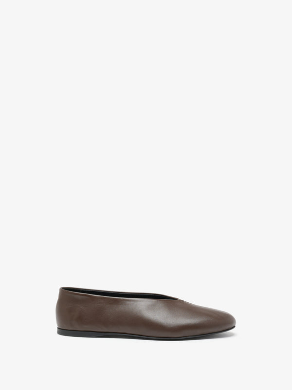 Proenza Schouler Proenza Schouler Tee Ballet Flats In Nappa - Mahogany