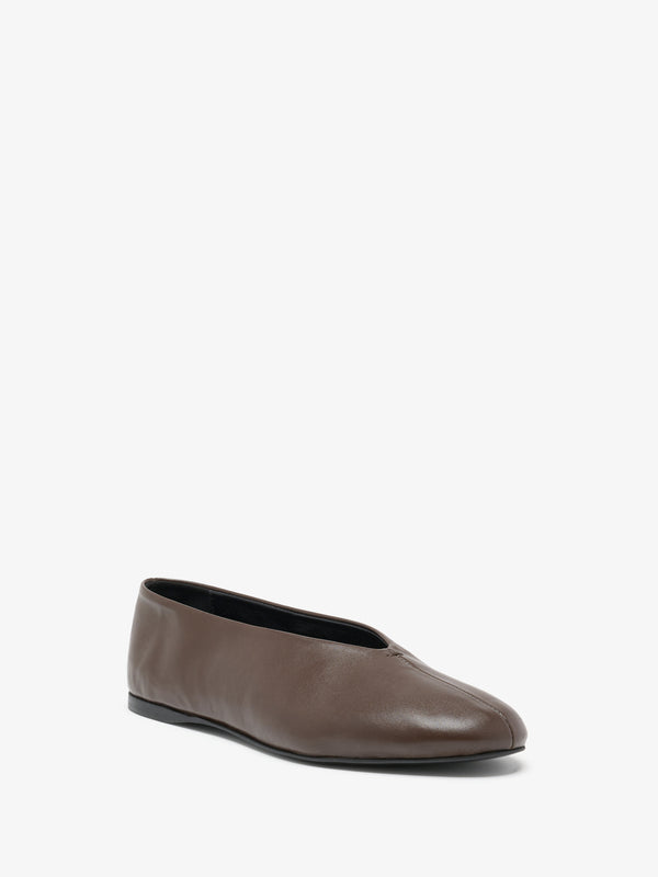 proenza schouler Proenza Schouler Tee Ballet Flats in Nappa - Mahogany