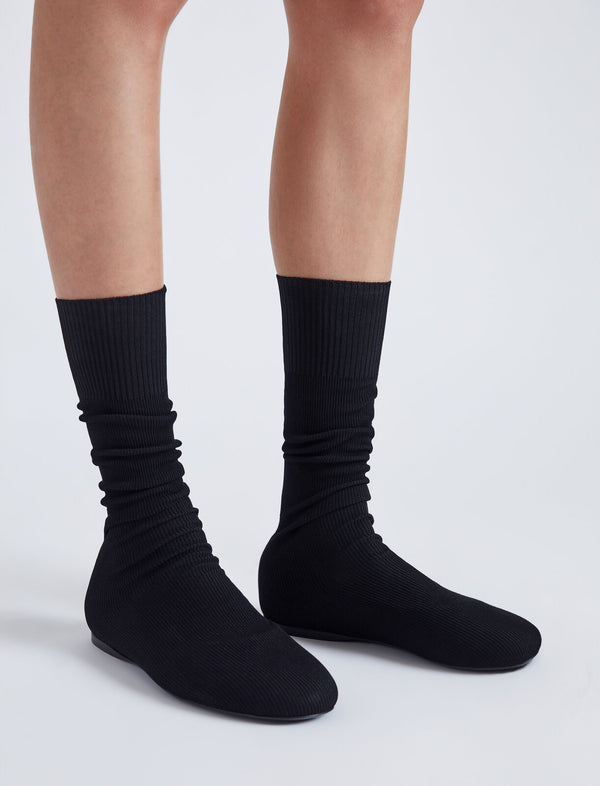 Proenza Schouler Proenza Schouler Tee Knit Sock Boots - Black