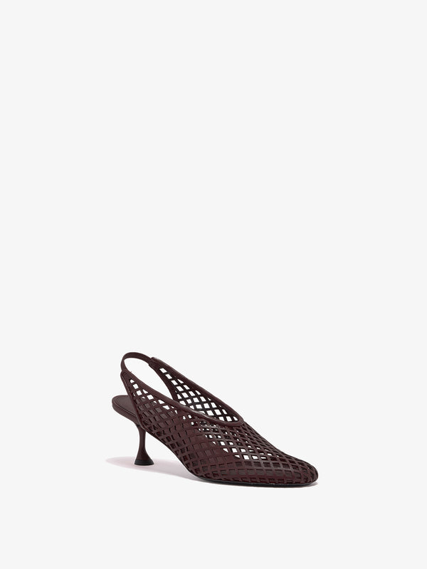 proenza schouler Proenza Schouler Tee Perforated Slingback Pumps in Nappa - Currant