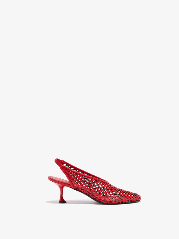 proenza schouler Proenza Schouler Tee Perforated Slingback Pumps - Red