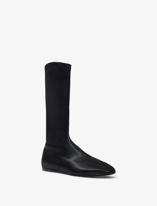 Proenza Schouler Proenza Schouler Tee Satin Sock Boots - Black