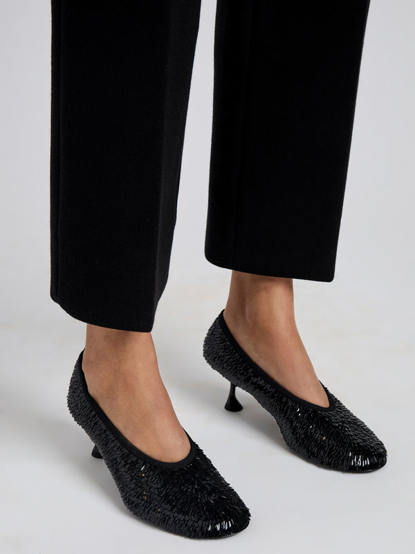 Proenza Schouler Proenza Schouler Tee Sequin Pumps - Black