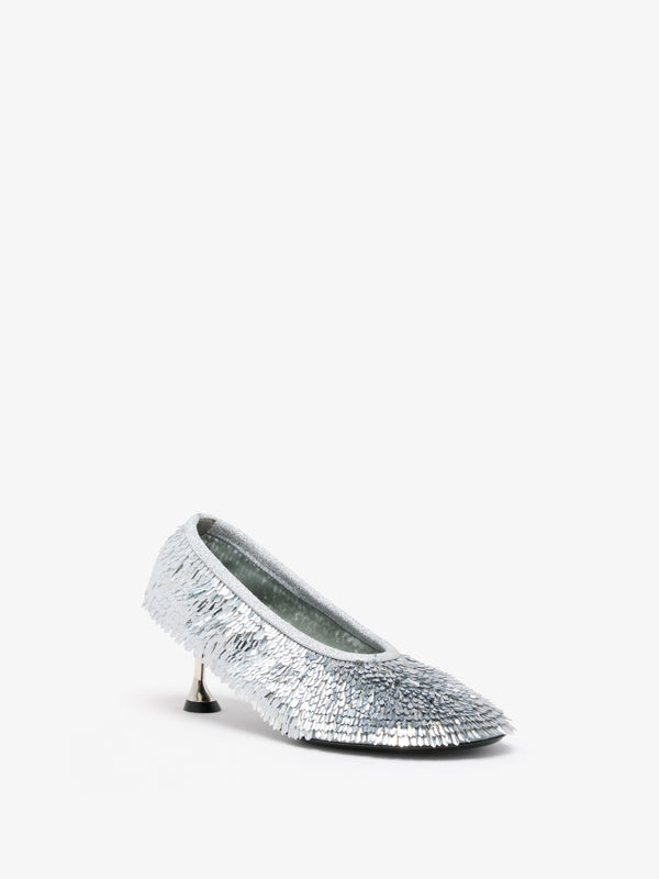 proenza schouler Proenza Schouler Tee Sequin Pumps - Silver