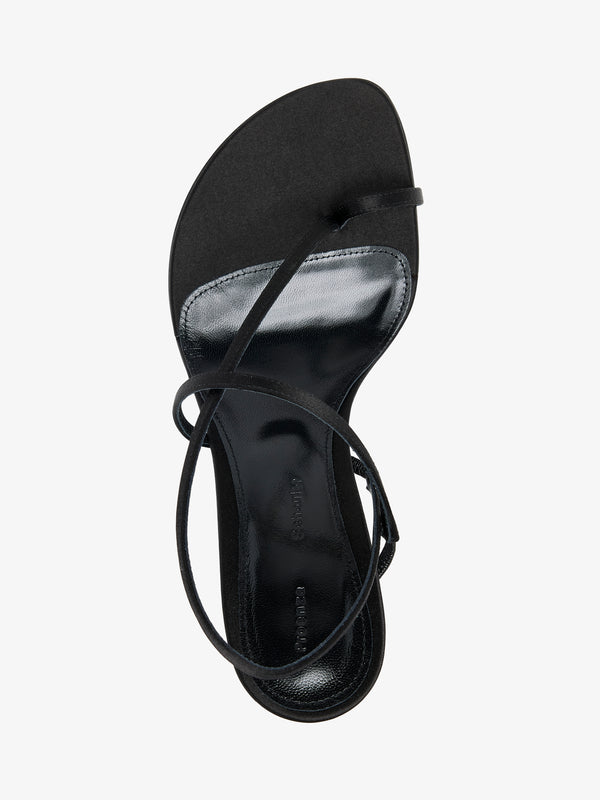 Proenza Schouler Proenza Schouler Tee Slingback Sandals In Satin - Black