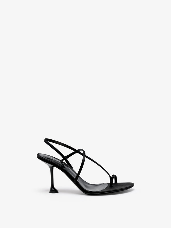 Proenza Schouler Proenza Schouler Tee Slingback Sandals In Satin - Black