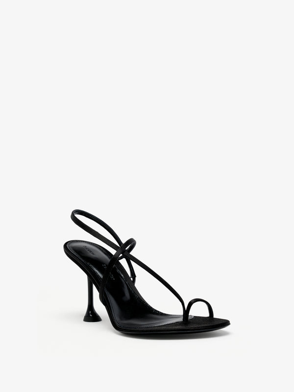 proenza schouler Proenza Schouler Tee Slingback Sandals in Satin - Black