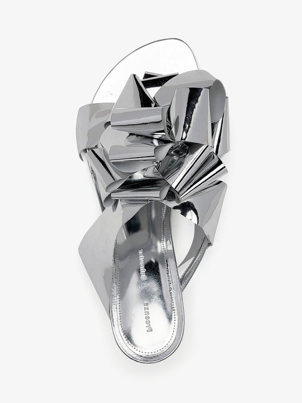 Proenza Schouler Proenza Schouler Tee Souvenir Sandals In Mirror Foil - Silver