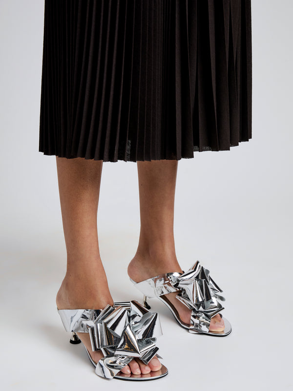 Proenza Schouler Proenza Schouler Tee Souvenir Sandals In Mirror Foil - Silver