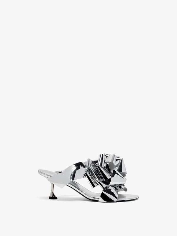 proenza schouler Proenza Schouler Tee Souvenir Sandals in Mirror Foil - Silver