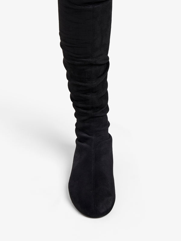 Proenza Schouler Proenza Schouler Tee Stretch Over The Knee Boots In Faux Suede - Black
