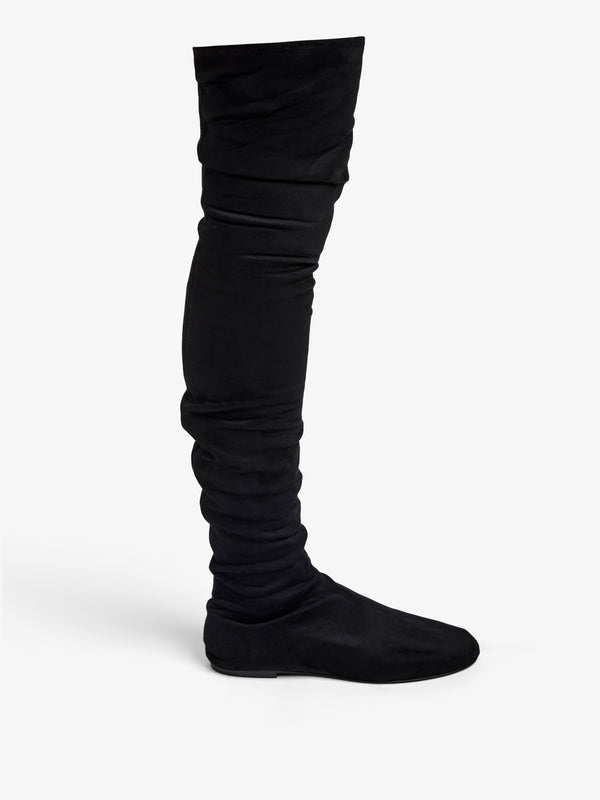 Proenza Schouler Proenza Schouler Tee Stretch Over The Knee Boots In Faux Suede - Black