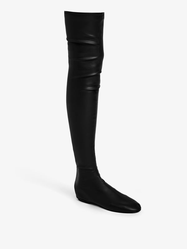 proenza schouler Proenza Schouler Tee Stretch Over The Knee Boots in Faux Leather - Black