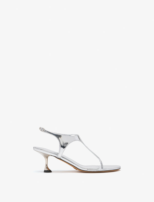 proenza schouler Proenza Schouler Tee Thong Sandals in Mirrored Metallic - Silver