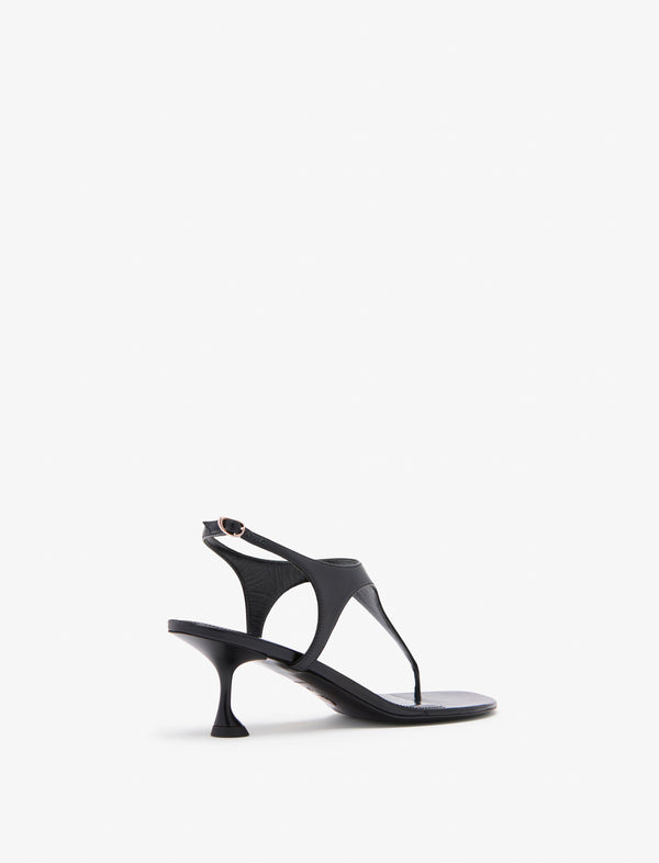 Proenza Schouler Proenza Schouler Tee Thong Sandals In Slick Nappa - Black