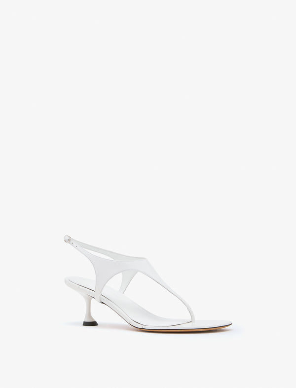 Proenza Schouler Proenza Schouler Tee Thong Sandals In Slick Nappa - White