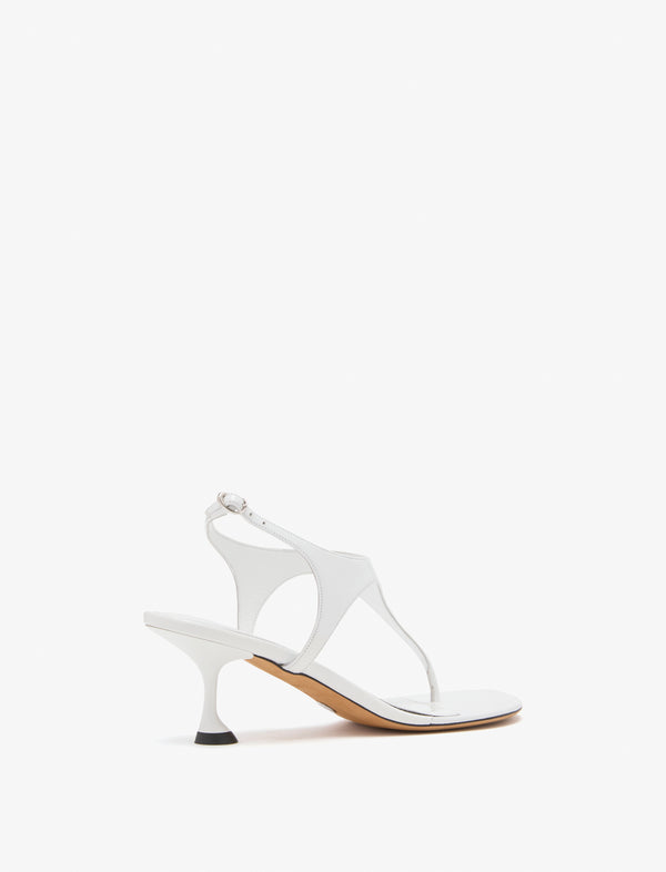 Proenza Schouler Proenza Schouler Tee Thong Sandals In Slick Nappa - White