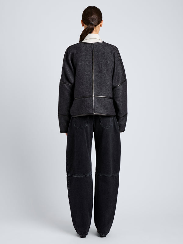 Proenza Schouler Proenza Schouler Ticiana Jacket In Double Wool Twill - Charcoal Melange