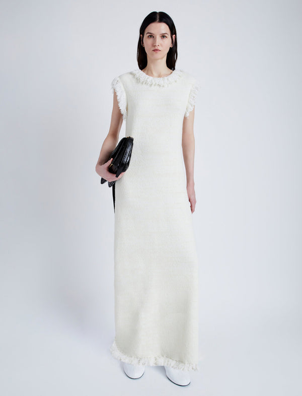 proenza schouler Proenza Schouler Toni Dress in Textured Knits - Ivory