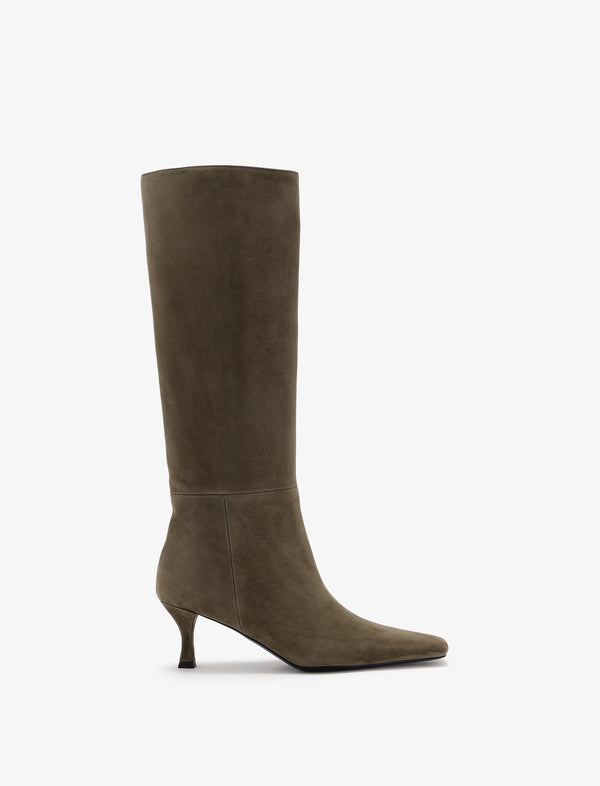 Proenza Schouler Proenza Schouler Trap Boots In Kidsuede - Moss