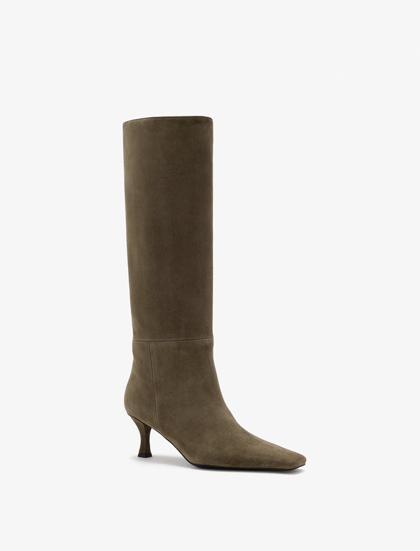 proenza schouler Proenza Schouler Trap Boots in Kidsuede - Moss
