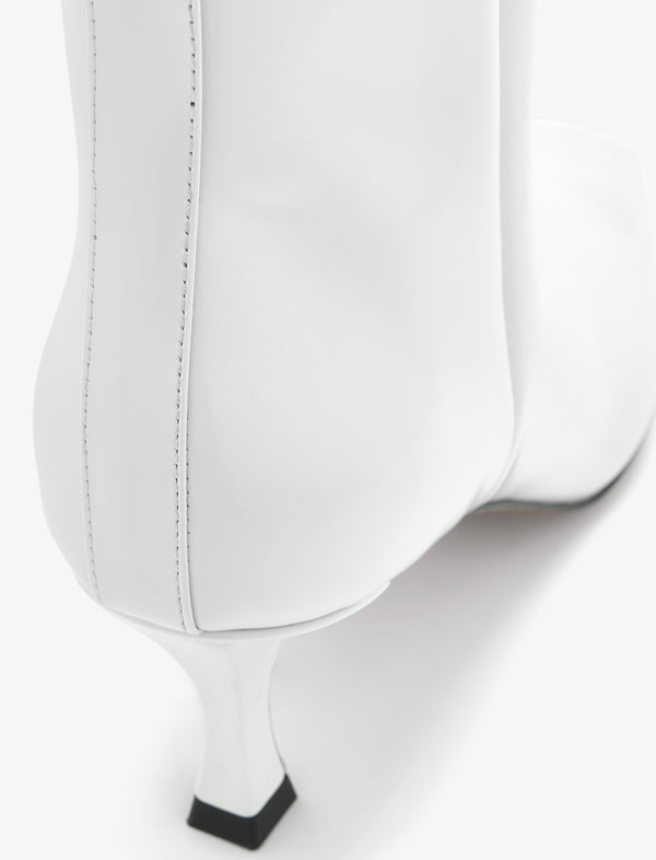 Proenza Schouler Proenza Schouler Trap Boots In Spazzolato Leather - Ecru